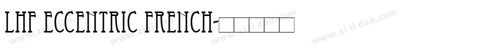 LHF Eccentric French字体转换